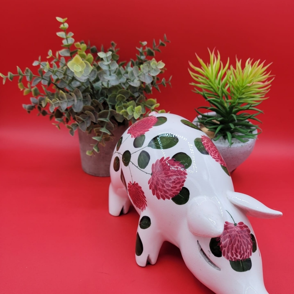 White and Pink Pig